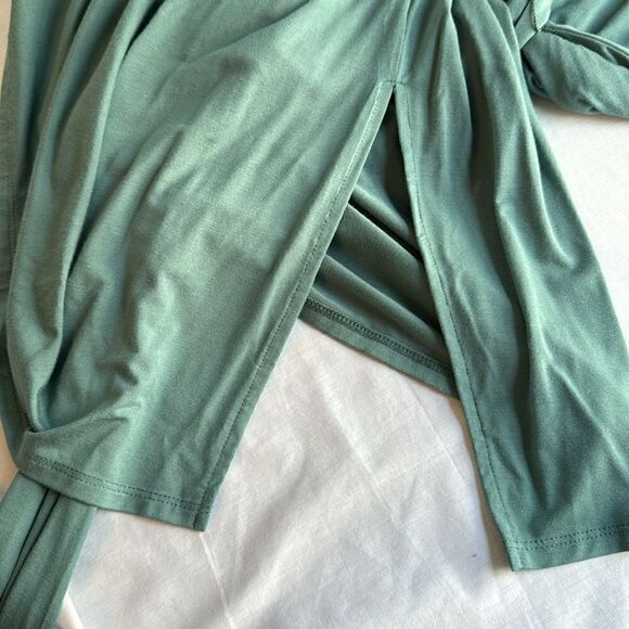 Teal bluish gray knit dress by Cupid size large - Picture 7 of 12